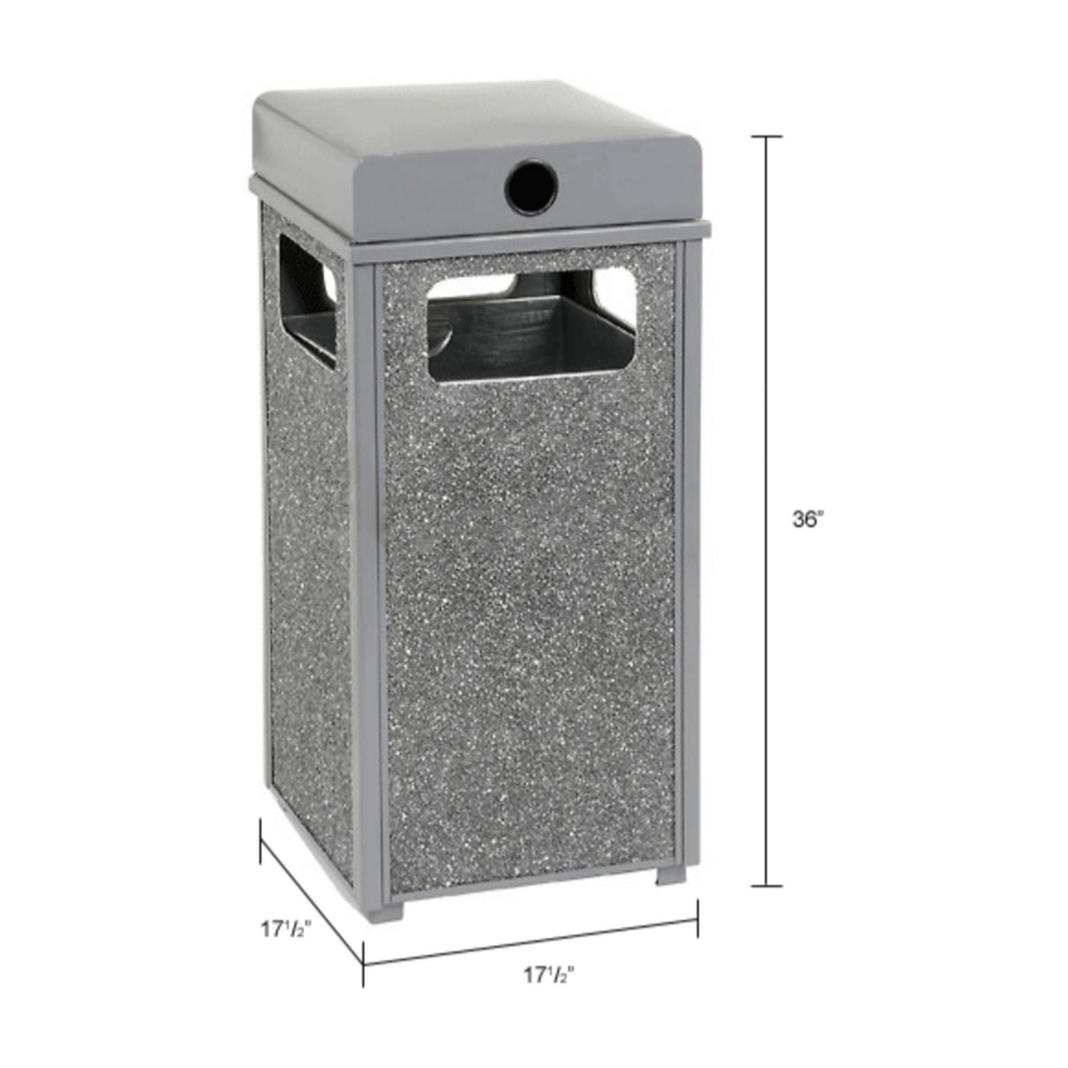 global-industrial-stone-panel-all-weather-trash-receptacle-urn-24-gal-steel-gray-gbe238241gy_3