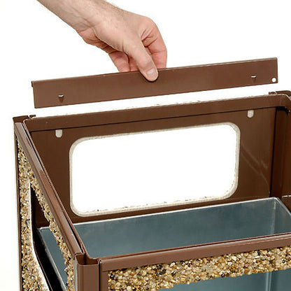 global-industrial-stone-panel-all-weather-trash-receptacle-urn-open-ashtray-top-24-gal-steel-brown-gbe238243bn_4