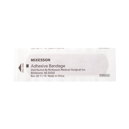 McKesson Adhesive Strip 3/4 X 3 Inch Fabric Rectangle Tan Sterile (466871_BX)