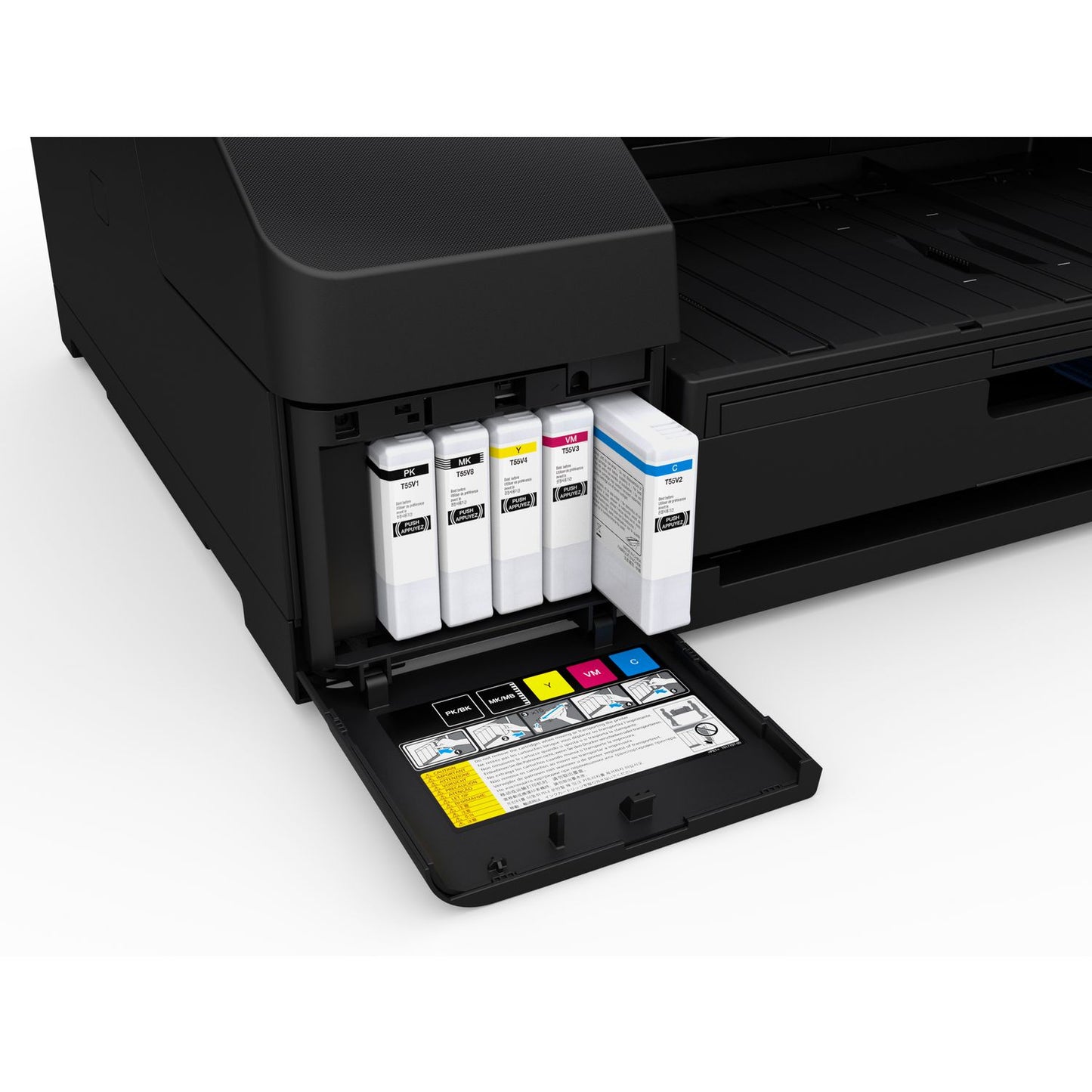 Epson® T55V100 (T55V) UltraChrome PRO10 Ink, 200 mL, Photo Black (EPST55V100)