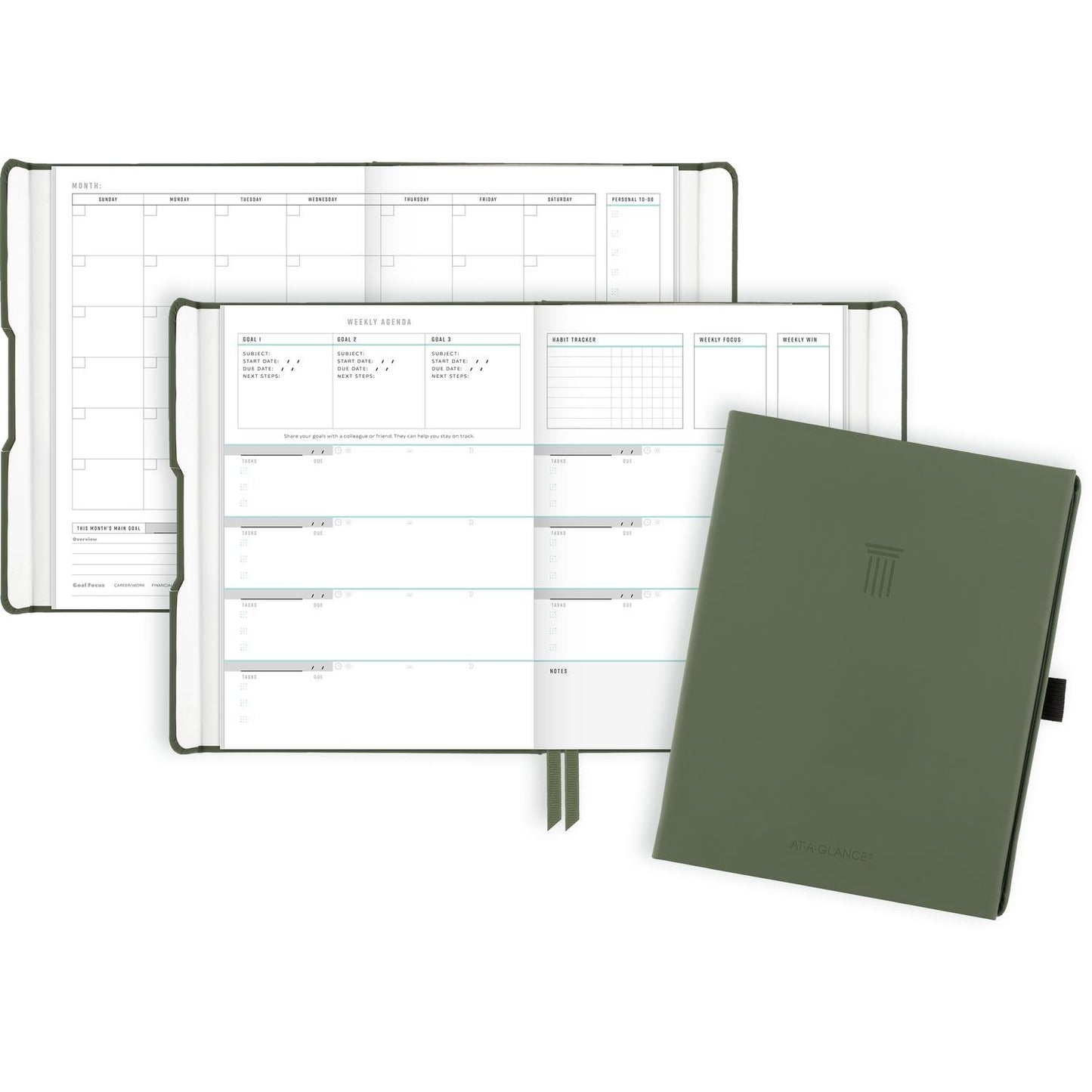 at-a-glance-foundation-undated-weekly-monthly-planner-8-5-x-6-75-green-cover-12-month-undated-aagfd20060_3