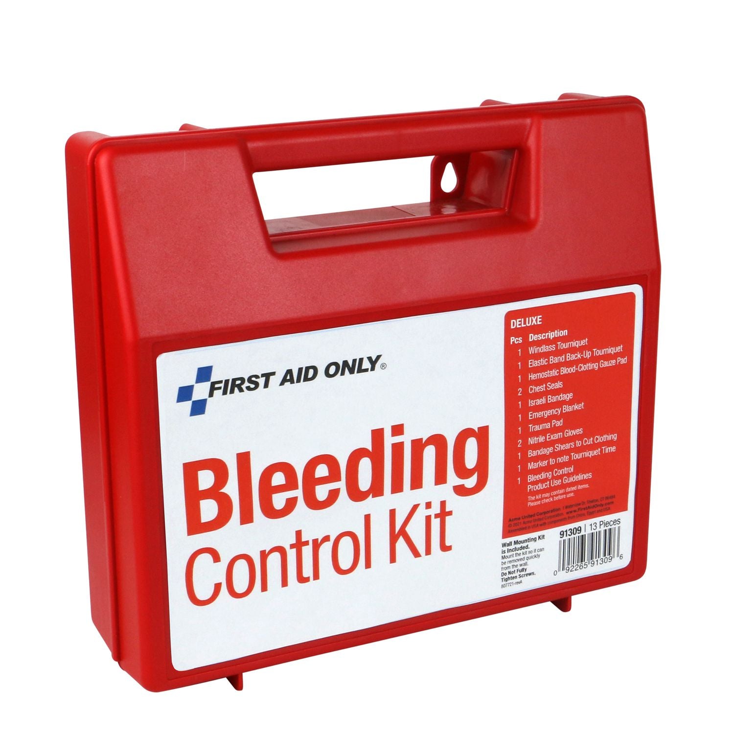 first-aid-only-bleeding-control-wall-station-single-kit-deluxe-14-pieces-plastic-case-fao91309_3