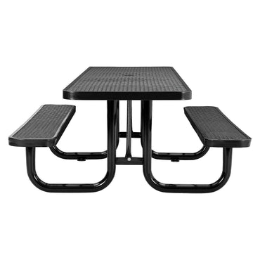 global-industrial-ada-compliant-expanded-steel-picnic-table-rectangular-96-x-60-x-29-5-black-top-and-base-gbe695289bk_2