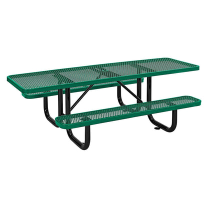 global-industrial-ada-compliant-expanded-steel-picnic-table-rectangular-96-x-60-x-21-5-green-top-and-base-gbe695289gn_2