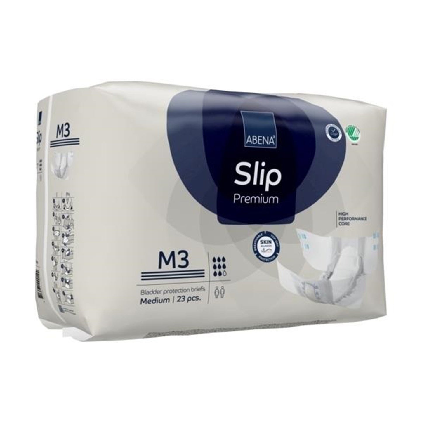 Abena® Slip Premium M3 Unisex Adult Incontinence Brief Medium Disposable Heavy Absorbency (1218202_PK)