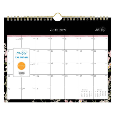 blue-sky-neveah-monthly-wall-calendar-floral-artwork-11-x-8-75-white-black-pink-sheets-12-month-jan-to-dec-2025-bls139941_2