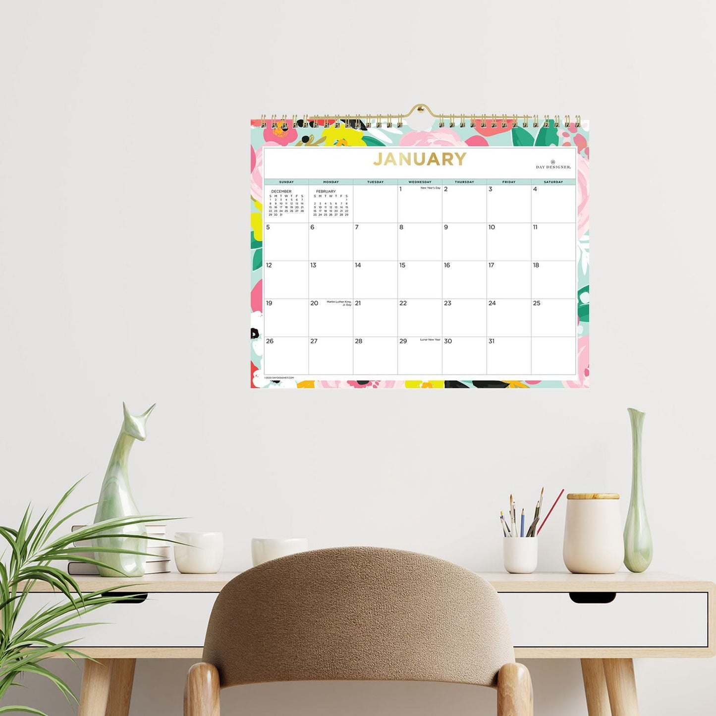 blue-sky-day-designer-secret-garden-mint-monthly-wall-calendar-floral-artwork-11-x-8-75-multicolor-sheets-12-month-jan-dec-2025-bls148632_2