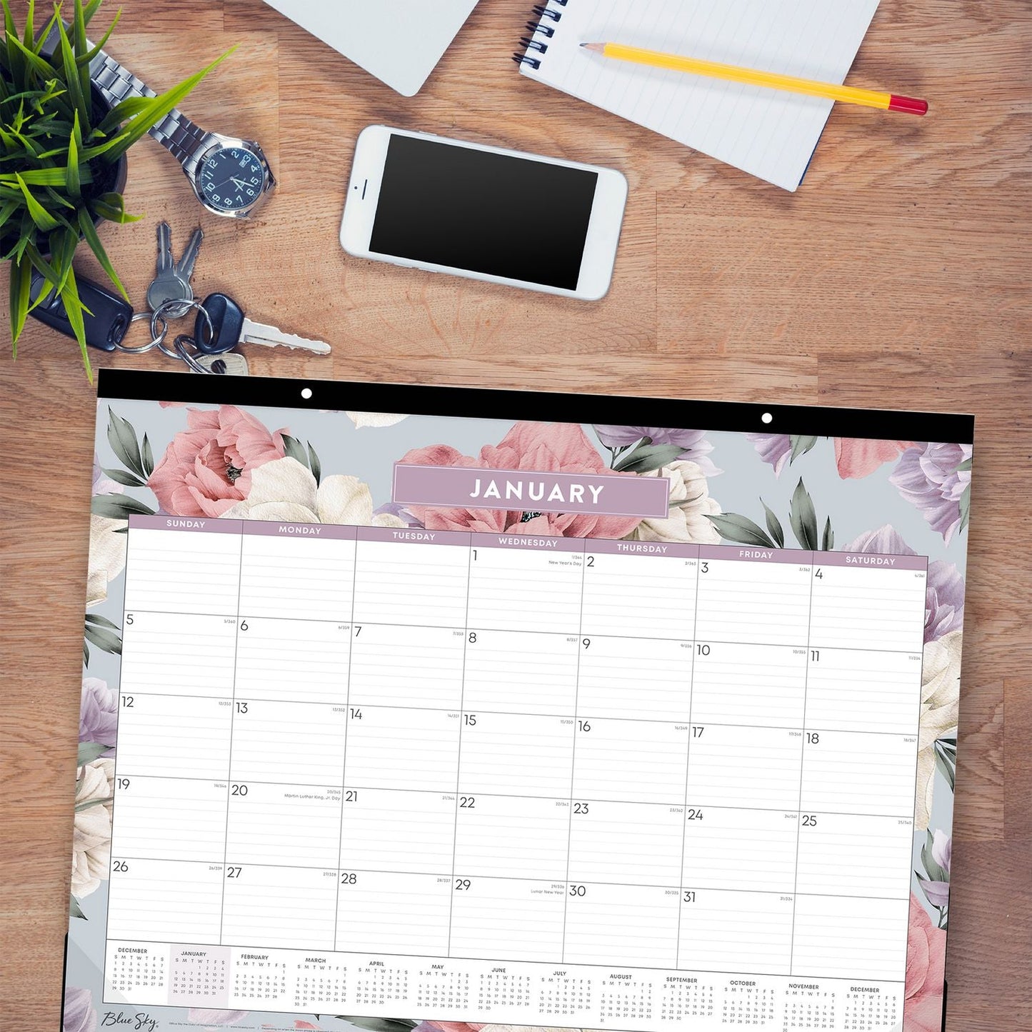 blue-sky-tula-monthly-desk-pad-calendar-floral-artwork-22-x-17-white-purple-pink-sheets-black-headband-12-month-jan-dec-2025-bls144086_4
