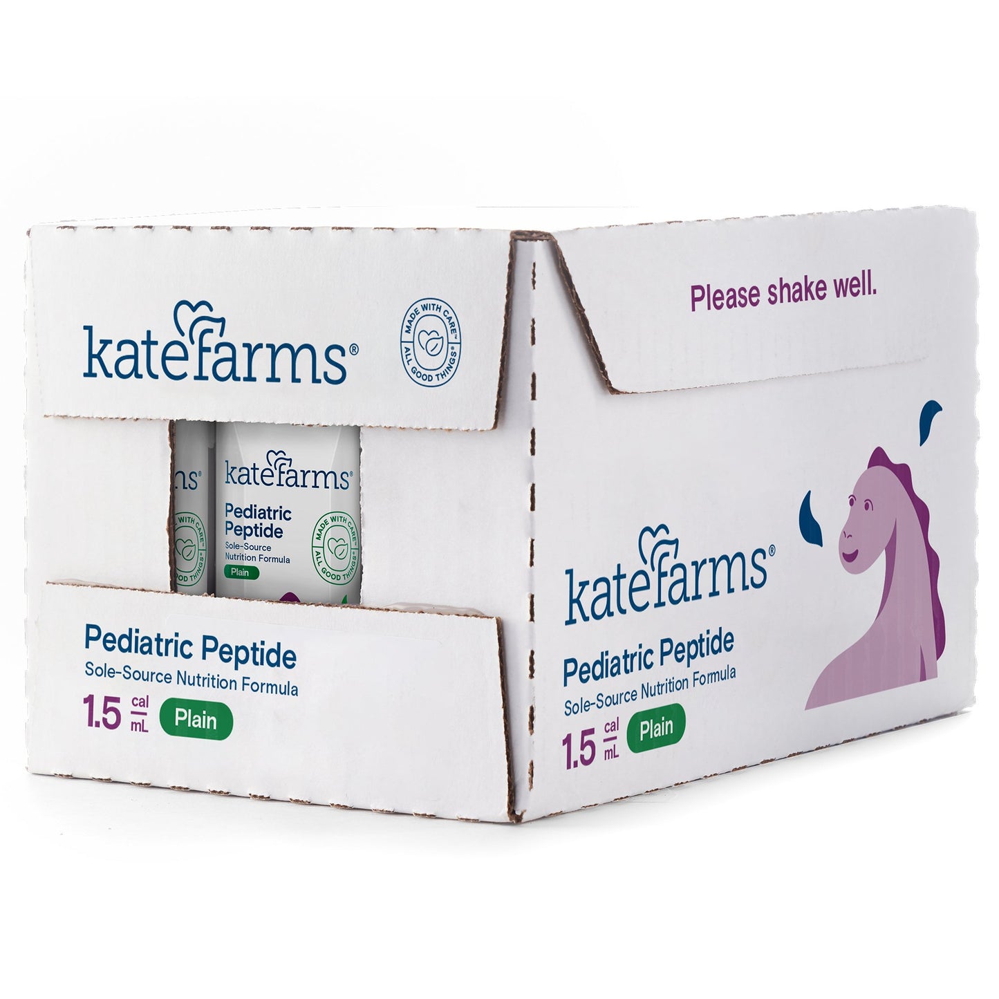 Kate Farms Pediatric Peptide 1.5 Pediatric Oral Supplement Plain Flavor 8.45 oz. Carton Liquid Organic Hydrolyzed Pea Protein (1184932_CS)