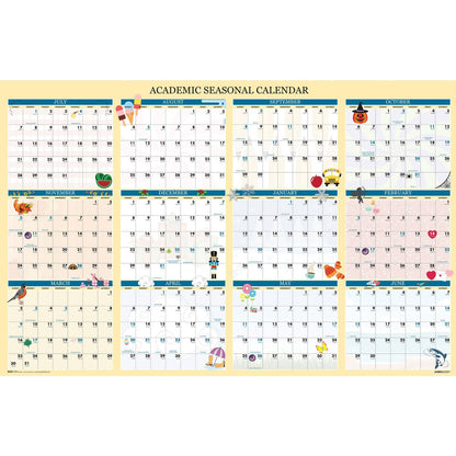 house-of-doolittle-recycled-academic-seasonal-laminated-wall-calendar-illustrated-seasons-24-x-37-12-month-july-to-june-2024-to-2025-hod39835_4