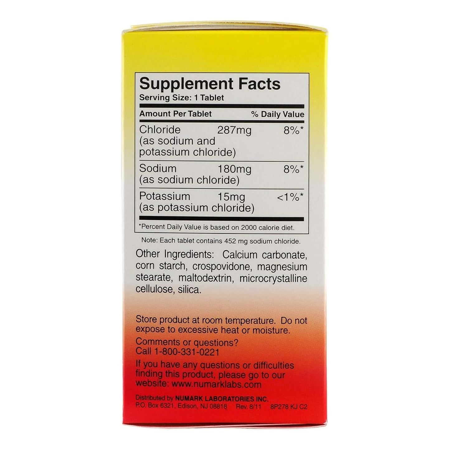 Thermotabs® Sodium Chloride Supplement Tablet 100 per Bottle (830765_BT)