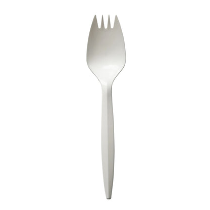 Boardwalk® Mediumweight Polypropylene Cutlery, Spork, Plastic, White, 1000/Carton (BWKSPORKWHPP)