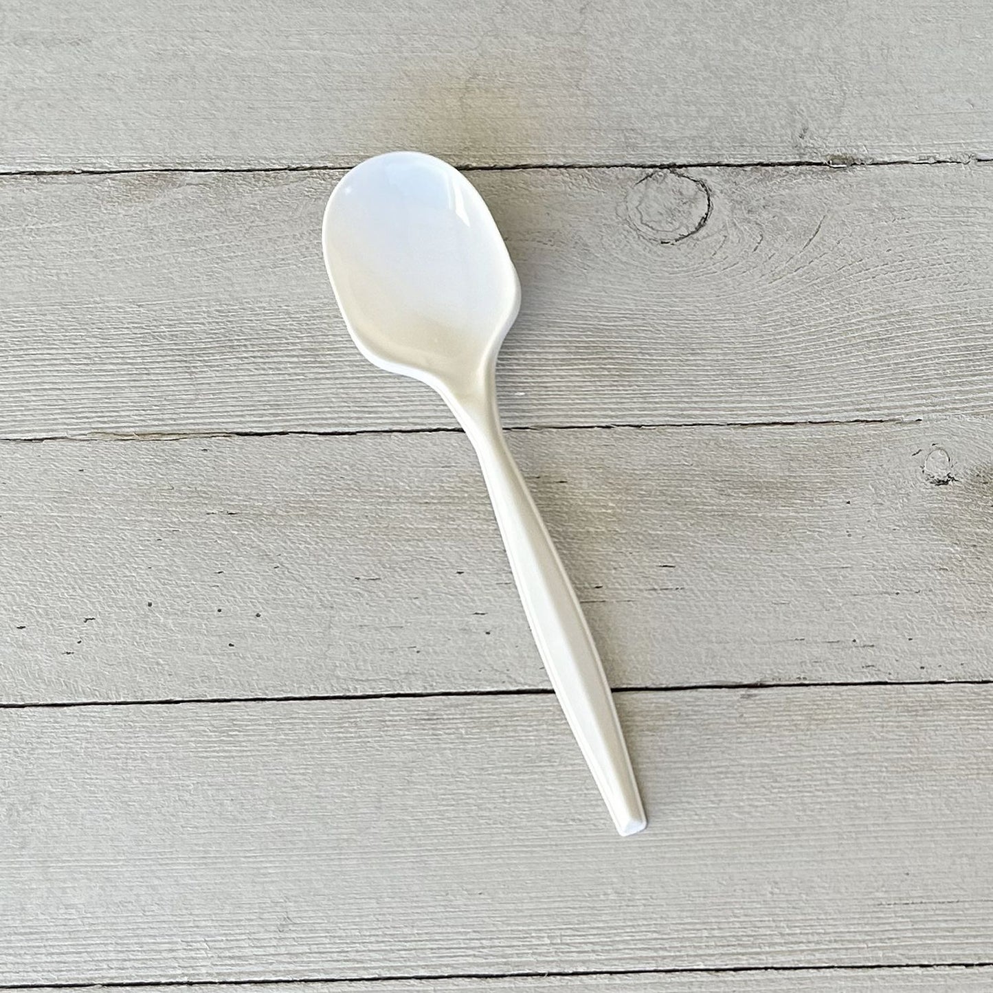 Boardwalk® Mediumweight Polypropylene Cutlery, Soup Spoon, 4.86", Plastic, White, 1,000/Carton (BWKSOUPMWPP)