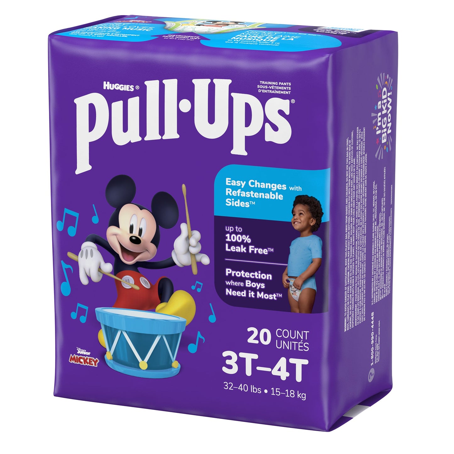 Pull-Ups® Male Toddler Training Pants Size 3T to 4T Disposable Moderate Absorbency (1160320_PK)