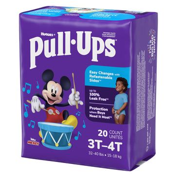 Pull-Ups® Male Toddler Training Pants Size 3T to 4T Disposable Moderate Absorbency (1160320_PK)