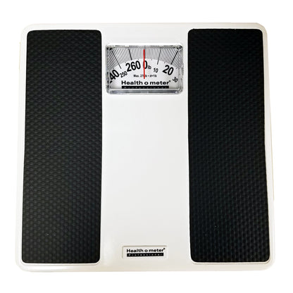 Health O Meter® Floor Scale Dial Display 270 lbs. Capacity Black / White Analog (806383_EA)