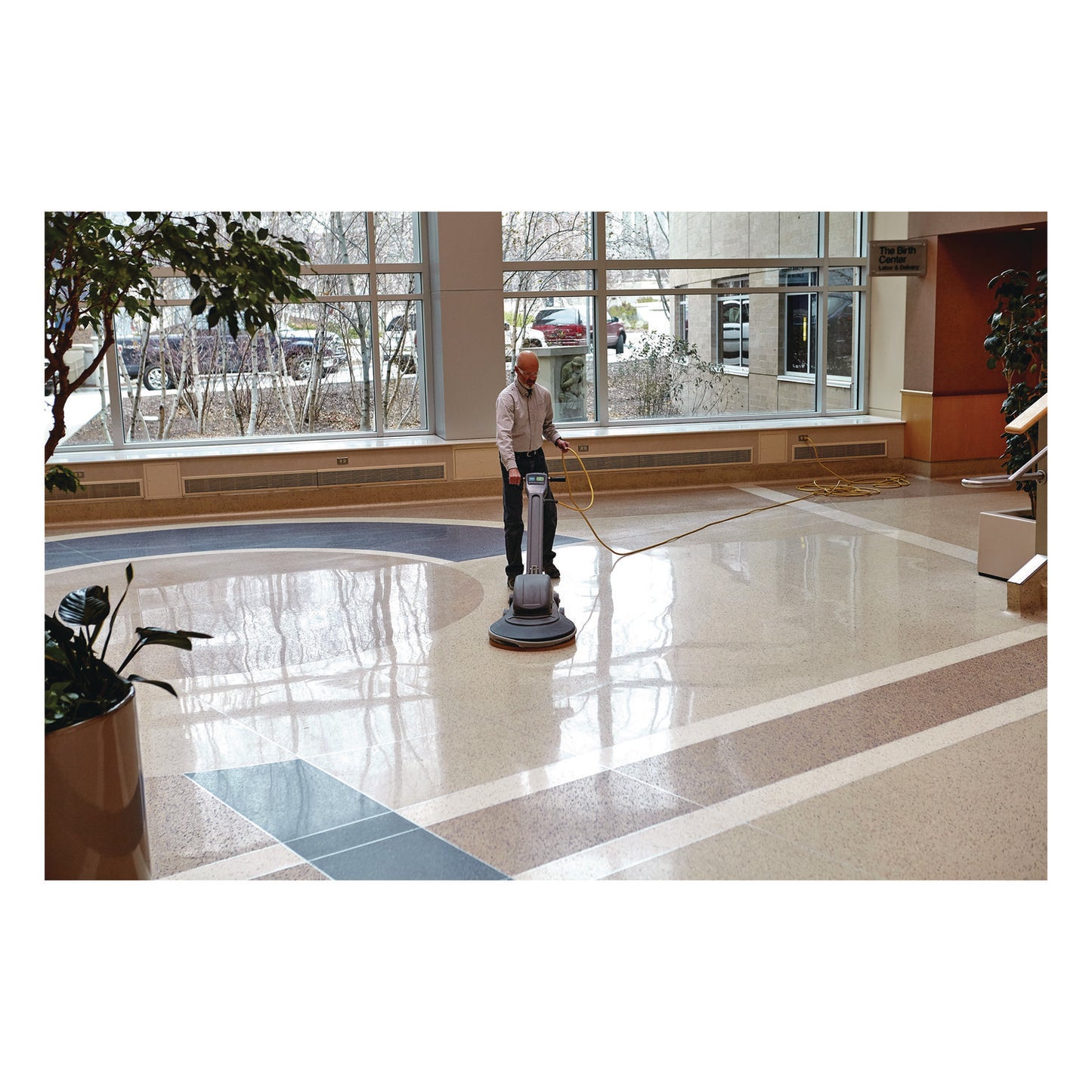 3M™ Niagara Green Scrubbing Pad, 17" Diameter, Green, 5/Carton (MMM35030)