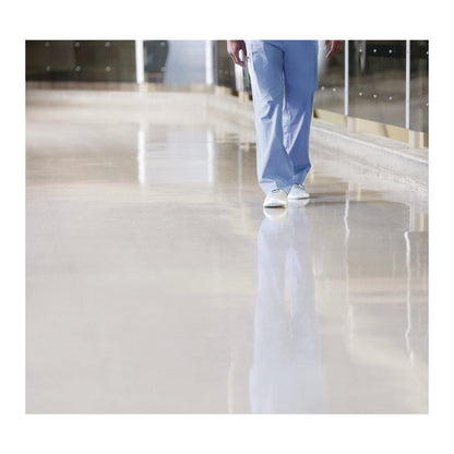 3M™ Microfiber Flat Mop, 18", White/Stripes, Microfiber Pad, 100/Carton (MMM55594)