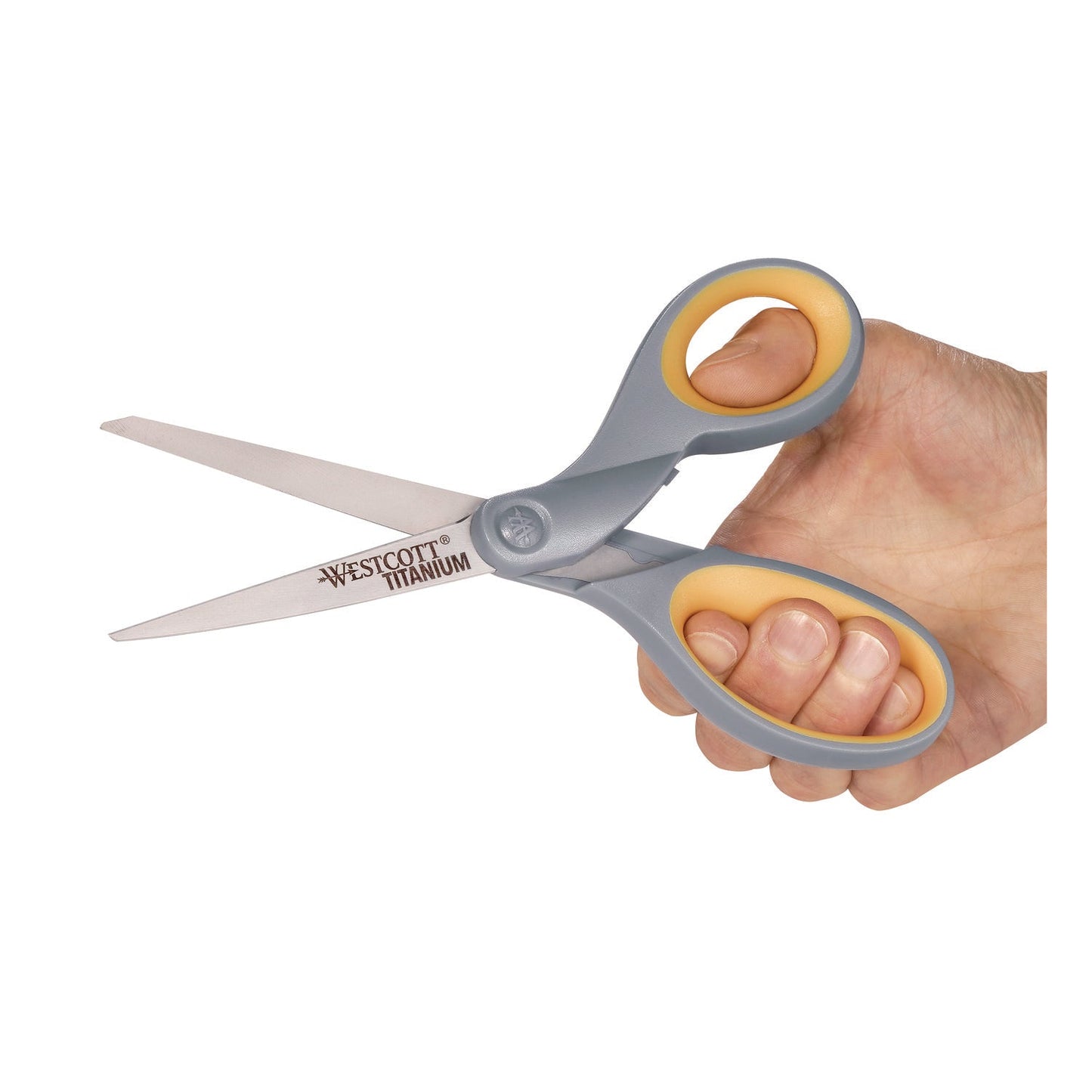 westcott-r-titanium-bonded-scissors-8-long-3-5-cut-length-straight-gray-yellow-handle-3-pack-acm17532_4