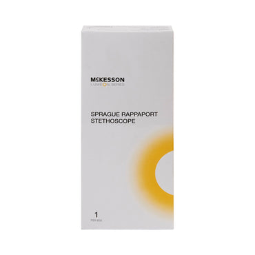 McKesson LUMEON™ Sprague Stethoscope Black 2-Tube 22 Inch Tube Double Sided Chestpiece (363729_EA)