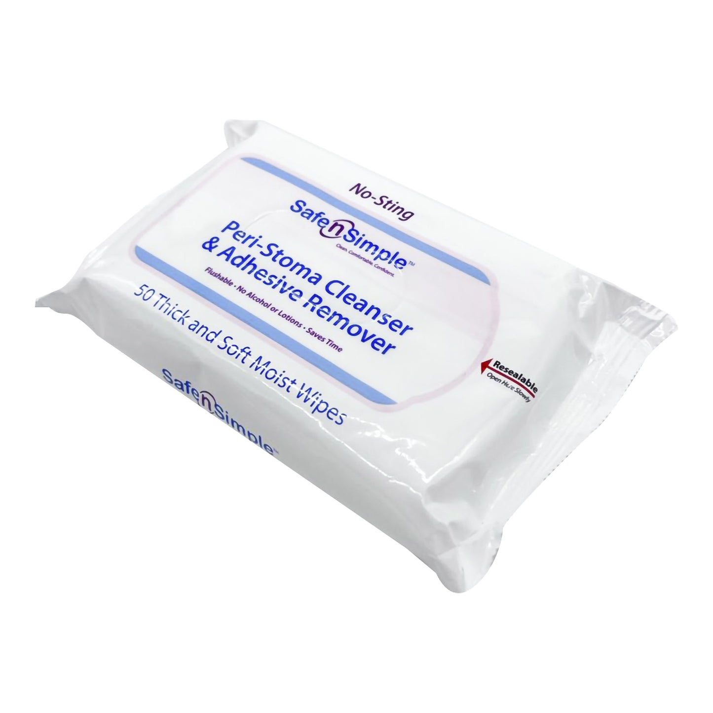 Safe n Simple™ Adhesive Remover Wipe 50 per Pack (704616_CS)