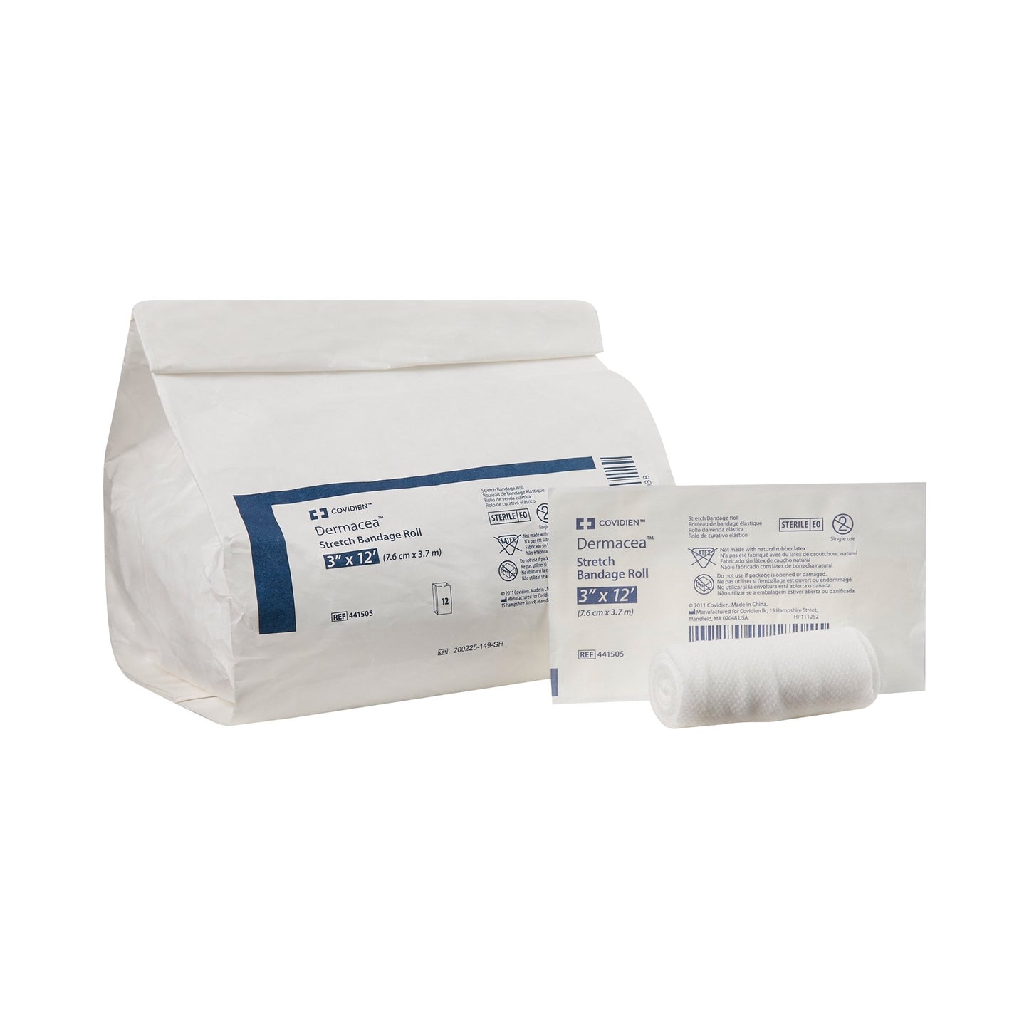 Dermacea™ Conforming Bandage 3 Inch X 4 Yard 1-Ply Sterile 1 per Pack (523464_BG)