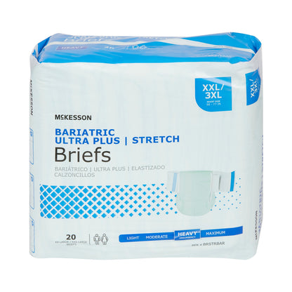McKesson Ultra Plus Stretch Unisex Adult Incontinence Brief 2X-Large / 3X-Large Disposable Heavy Absorbency (973140_BG)
