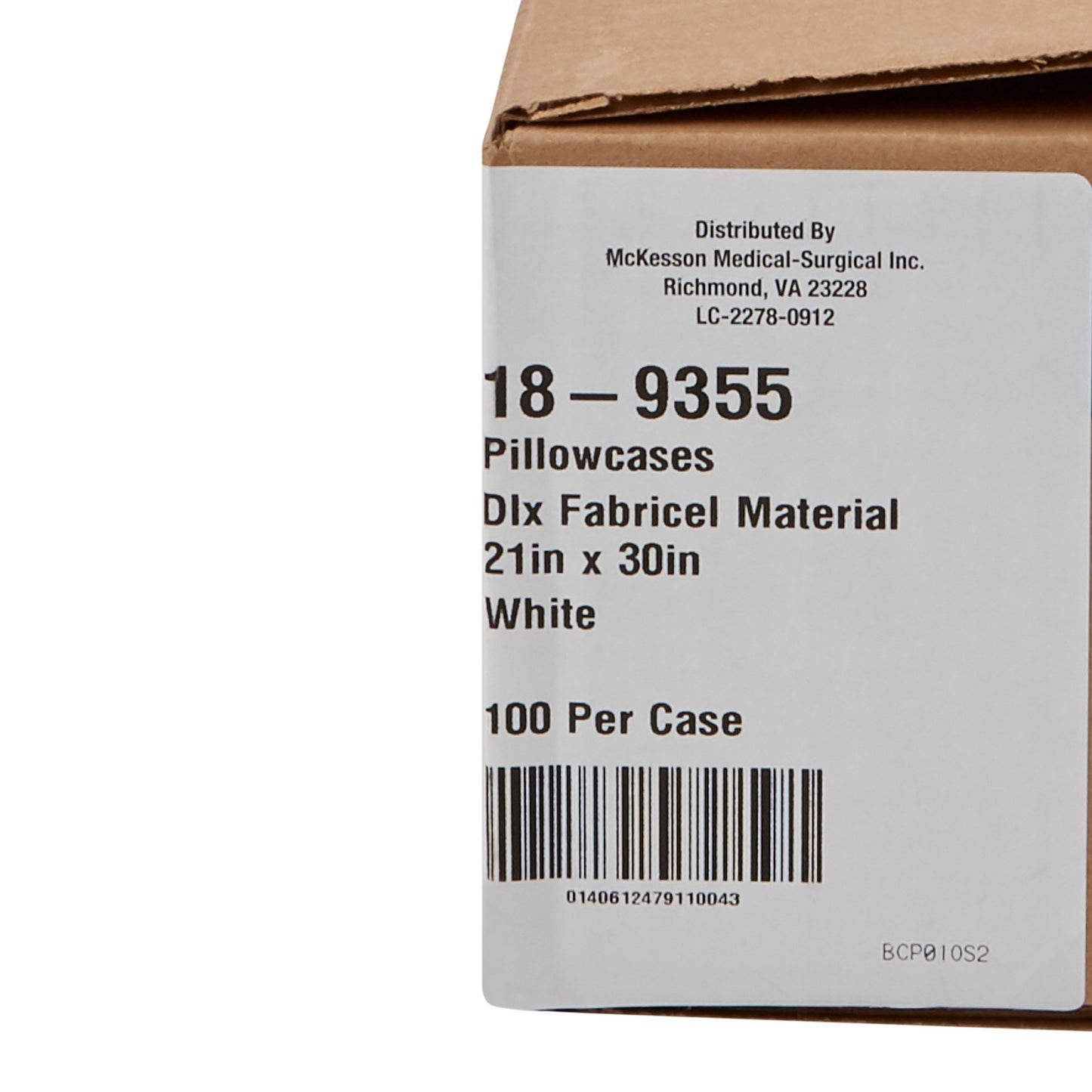 McKesson Pillowcase White Disposable (297228_CS)