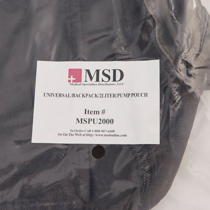 McKesson Feeding Pump Pouch Black, Capacity 1000 to 2000 mL, Pump Pocket, Outside Window, 3 X 9 X 18 Inch (1140269_EA)