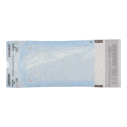 Duo-Check® Sterilization Pouch Ethylene Oxide (EO) Gas / Steam 2-1/4 X 4-1/2 Inch Transparent / Blue Self Seal Paper / Film (911393_BX)