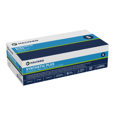 Halyard™ Exam Glove Small NonSterile Vinyl Standard Cuff Length Smooth White Not Rated (447637_CS)