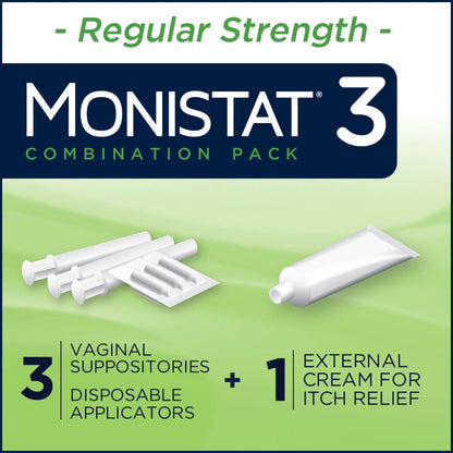 MONISTAT® 3-Day Treatment Combination Pack Ovule® Vaginal Antifungal 200 mg / 2% Strength Ovule® insert 3 Per Box Applicator (1231448_BX)