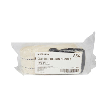 McKesson Gait Belt 60 Inch Length White Polyester (864734_CS)