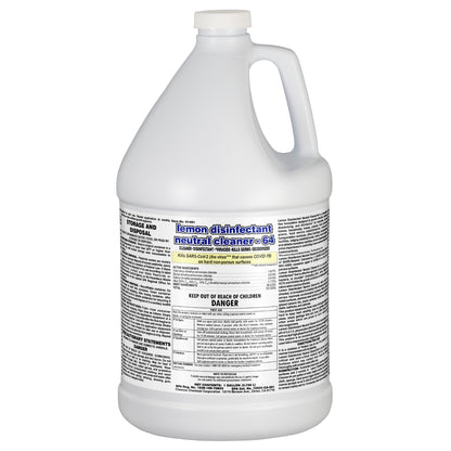 Hospeco® Lemon Disinfectant Neutral Cleaner-64, 4x1 Gallon (HOS91401)