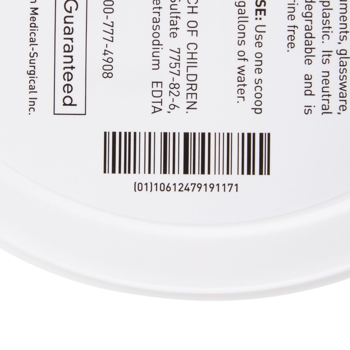 McKesson Instrument Detergent Powder Concentrate 5 lbs. Pail Citrus Scent (899289_CS)