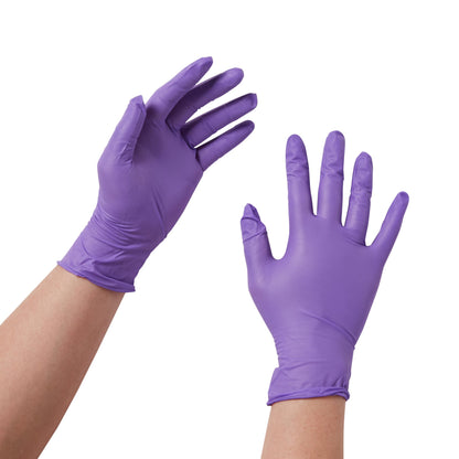 Purple Nitrile® Exam Glove Small NonSterile Nitrile Standard Cuff Length Textured Fingertips Purple Chemo Tested (365060_CS)