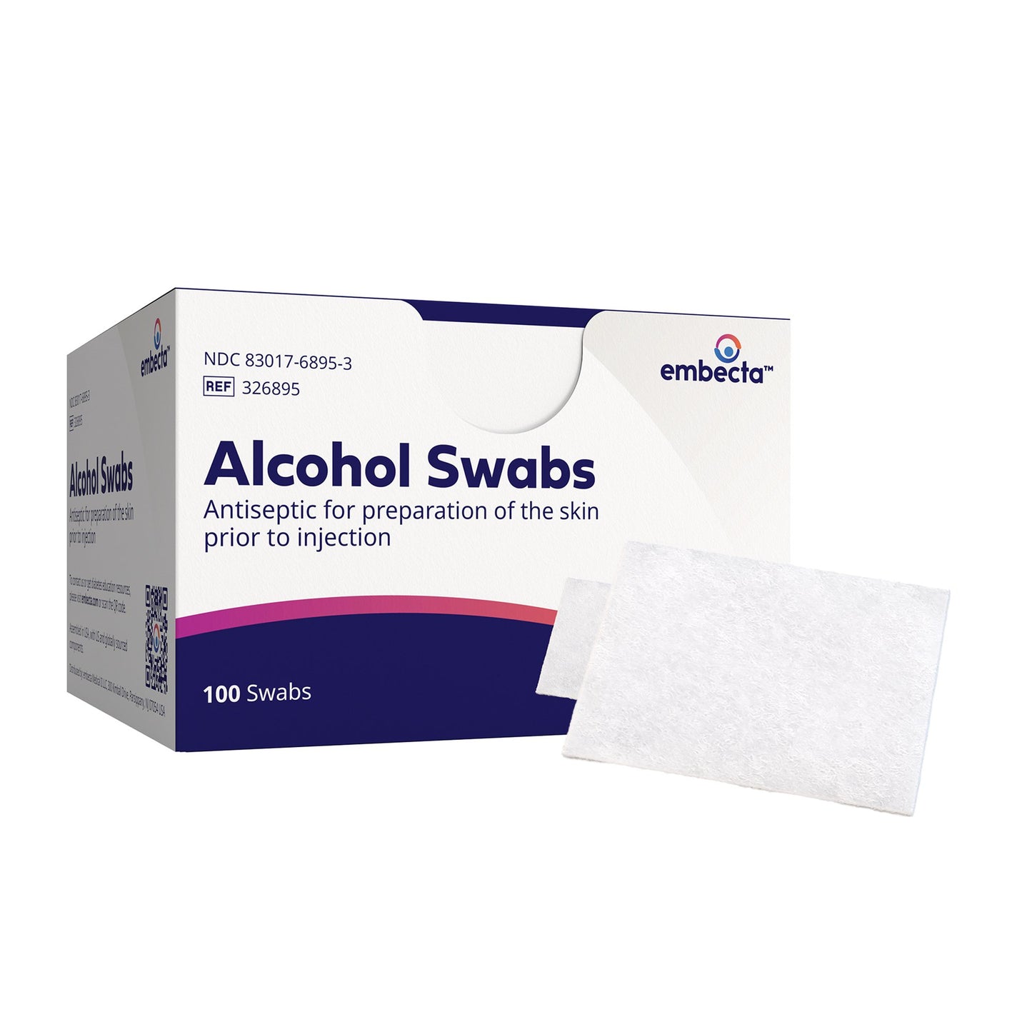 BD™ Alcohol Prep Pad 70% Strength Isopropyl Alcohol Individual Packet NonSterile (915121_BX)