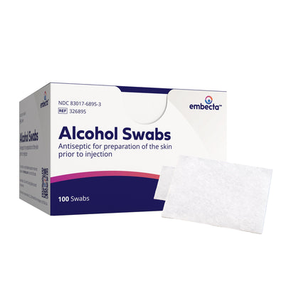 BD™ Alcohol Prep Pad 70% Strength Isopropyl Alcohol Individual Packet NonSterile (915121_BX)