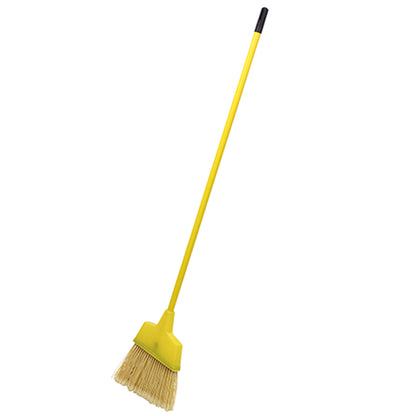 Impact® Angled Broom w/ Plastic Bristles & Aluminum Handle, 55 Inch, Yellow, 6/Case (IMP91527B)