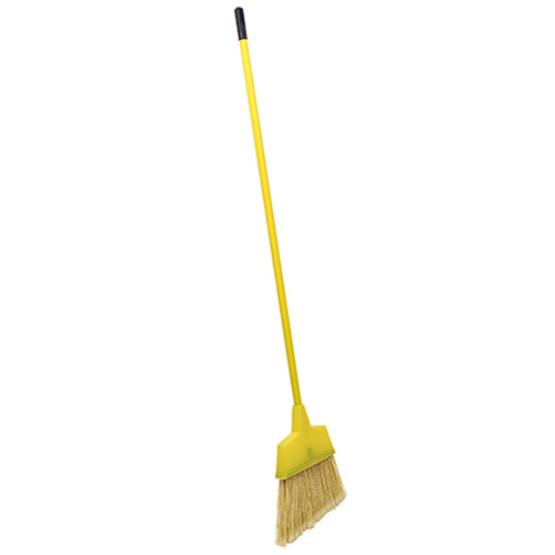 Impact® Angled Broom w/ Plastic Bristles & Aluminum Handle, 55 Inch, Yellow, 6/Case (IMP91527B)
