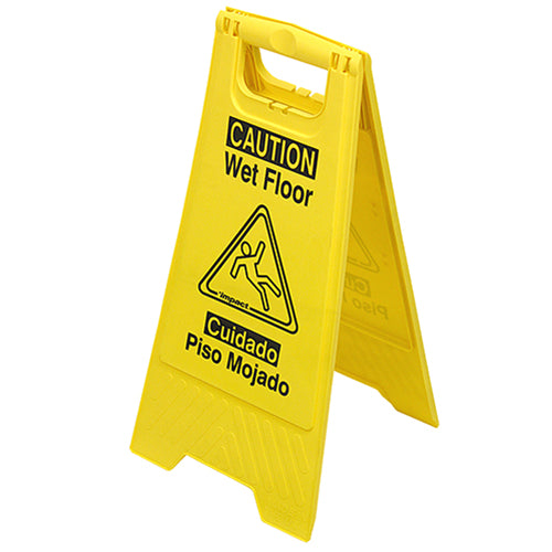 Impact® Wet Floor Sign, Yellow, English/Spanish, 6/Case (IMP9152WCT)