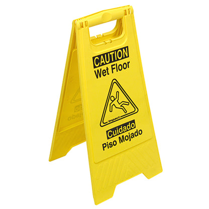 Impact® Wet Floor Sign, Yellow, English/Spanish, 6/Case (IMP9152WCT)