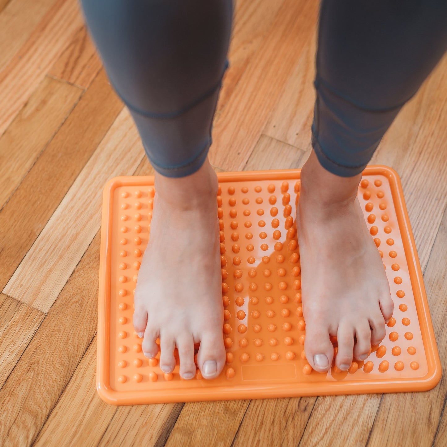 Kanjo Acupressure Foot Mat Orange PVC Plastic 10-1/2 X 13-1/2 Inch (1236441_EA)