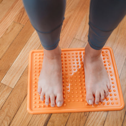 Kanjo Acupressure Foot Mat Orange PVC Plastic 10-1/2 X 13-1/2 Inch (1236441_EA)