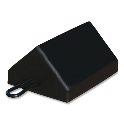 Checkers General-Purpose Rubber Wheel Chock, 10 in L x 8 in W x 5.5 in H, Black, Includes Cored Bottom (916-RC450)