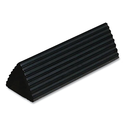 Checkers General-Purpose Rubber Wheel Chock, 24 in L x 5 in W x 4.5 in H, Black, Includes 24 in Rope Single (916-RC5524-NR)