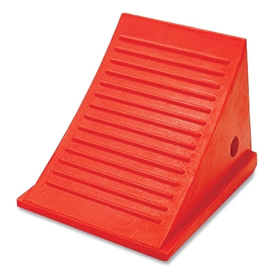 Checkers General Purpose Utility Wheel Chock, 11.5 in L x 8.5 in W x 8.5 in H, Orange, Includes Mounting Hole (916-UC1500-6)