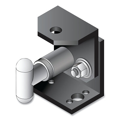 Checkers Warning Whip Assorted Mount, Quick-Release/Fold-Down Bracket, SS Hardware, Mounting Hardware Not Included (916-VIAMOUNTF)