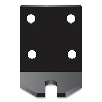 Checkers Warning Whip Assorted Mount, L Bracket, 1/4 in Holes, 1/2 in Slit, Mounting Hardware Not Incl, for All-Purpose®/Super Whips® (916-VIAMOUNTS)