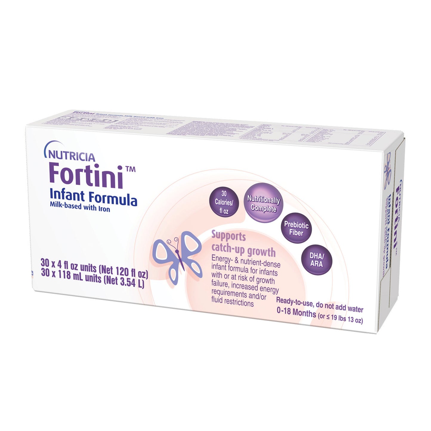 Fortini™ Infant Formula Unflavored 4 oz. Carton Liquid Calories Failure to Thrive (1189053_EA)